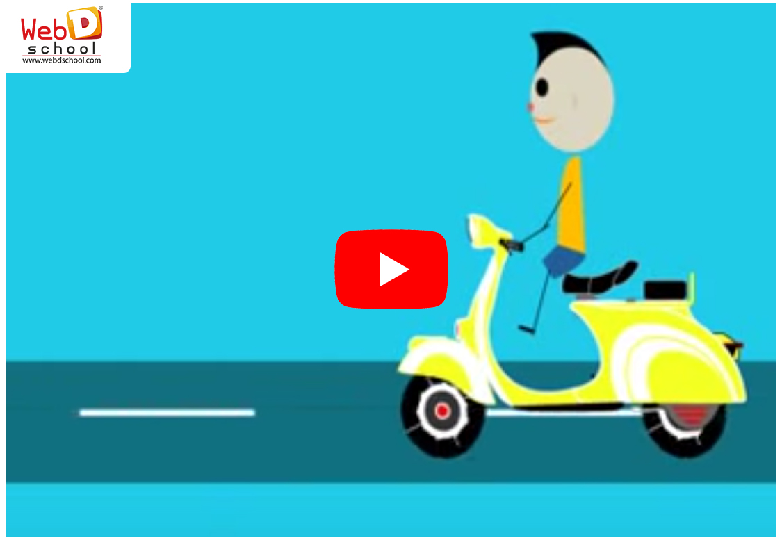 Bike ride 2D animation