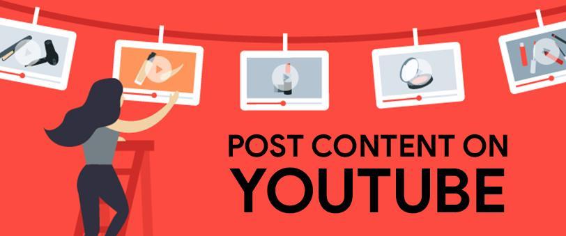 Post content on YouTube