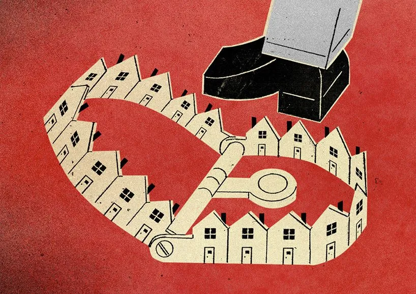 The Improvement Trap illustration showing repetitive business systems, lack of innovation, and strategic stagnation in branding and creative growth