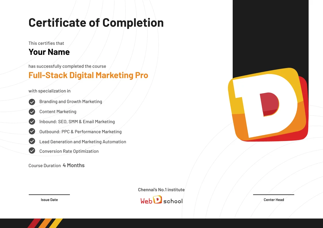 Best Online Digital Marketing Course | Web D School